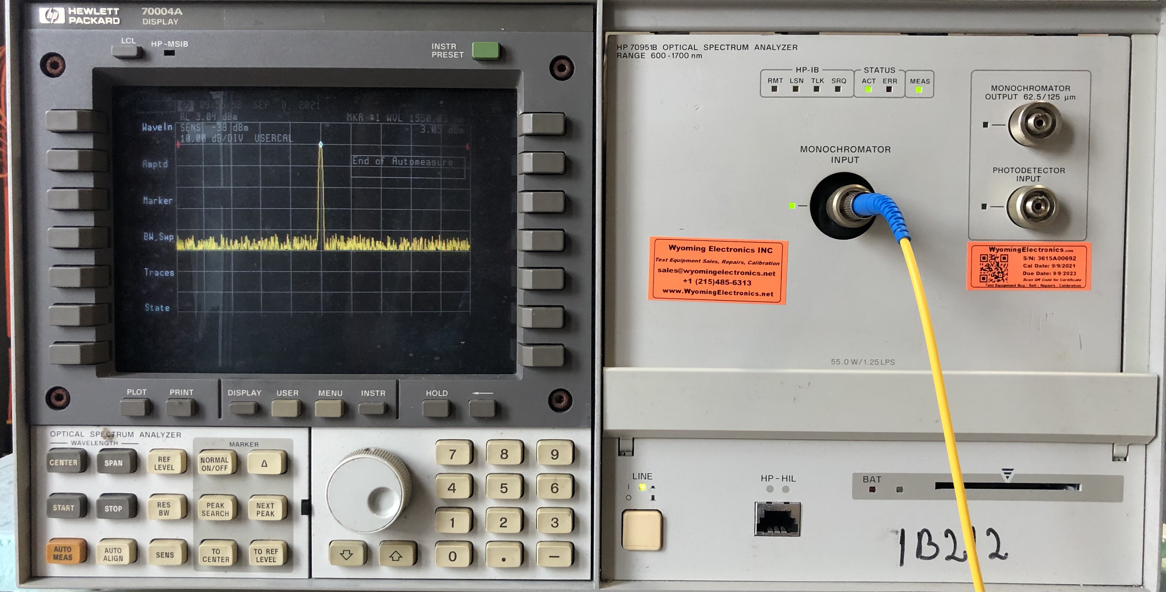Service & Repair of HP 70951B Optical Spectrum Analyzer OSA