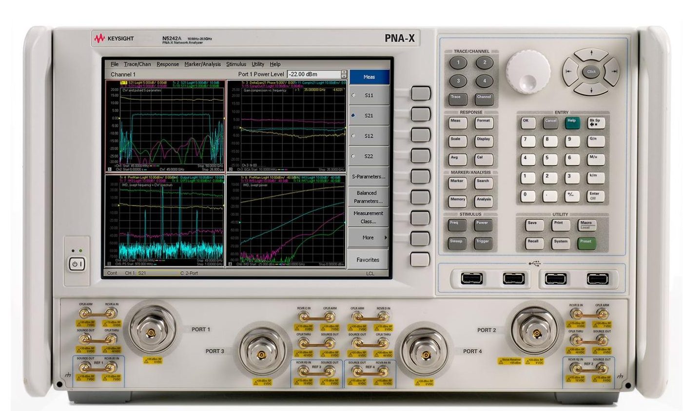 Agilent / Keysight N5242A PNA-X Microwave Network Analyzer, 10 MHz to 26.5 GHz