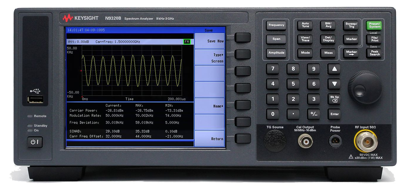 Agilent / Keysight N9320B RF Spectrum Analyzer, 9 kHz to 3 GHz