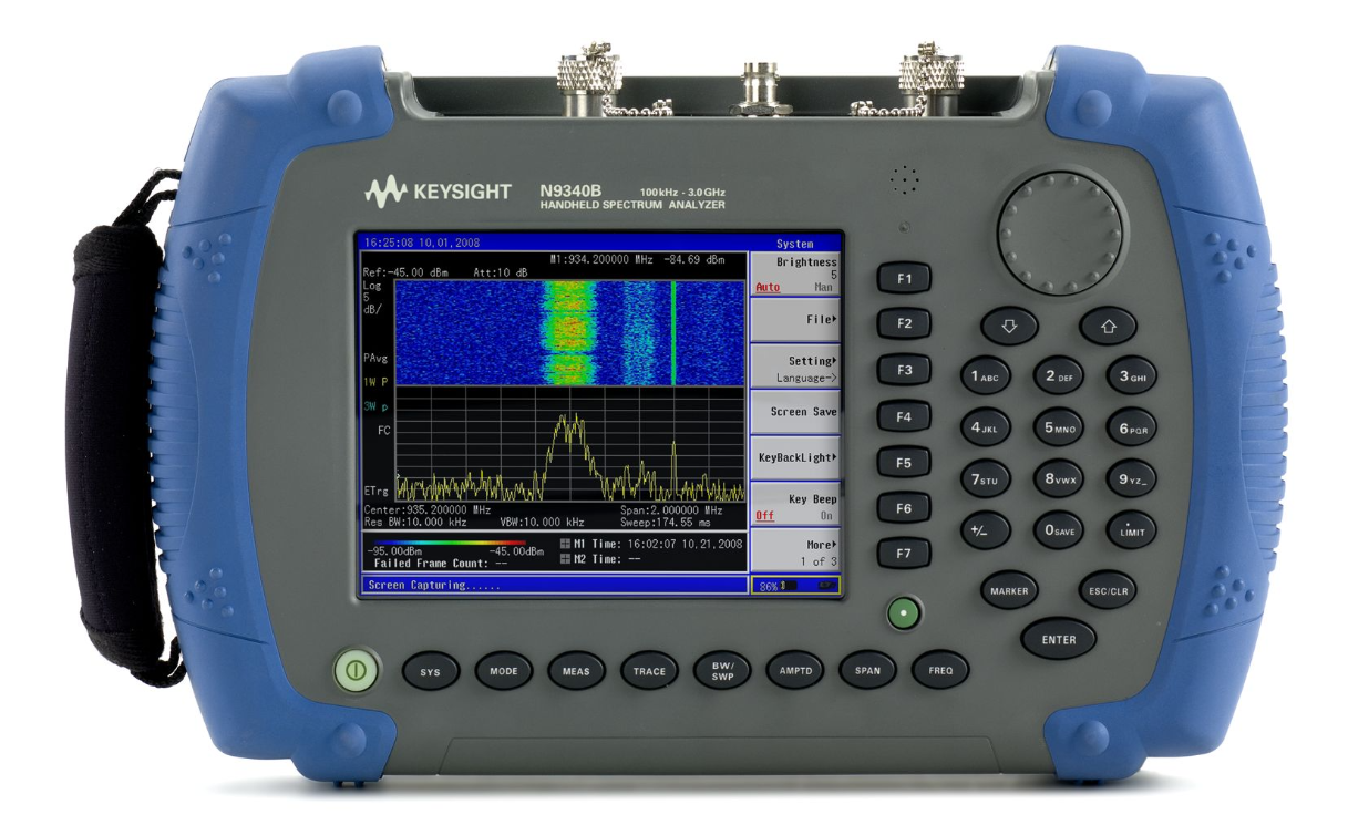 Agilent / Keysight N9340B Handheld RF Spectrum Analyzer, 3 GHz