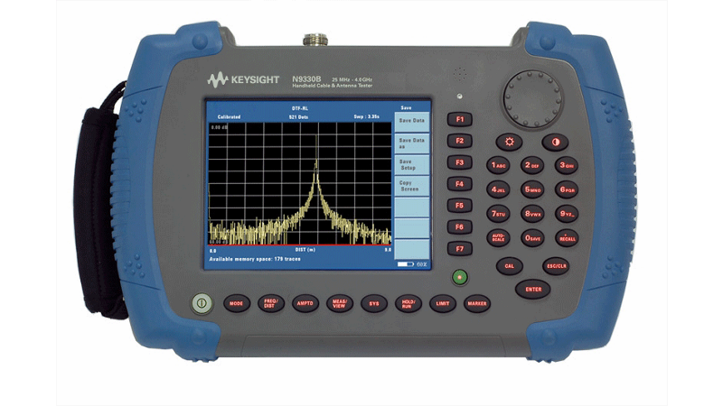 Agilent / Keysight N9330B Handheld Cable and Antenna Tester, 25 MHz to 4 GHz