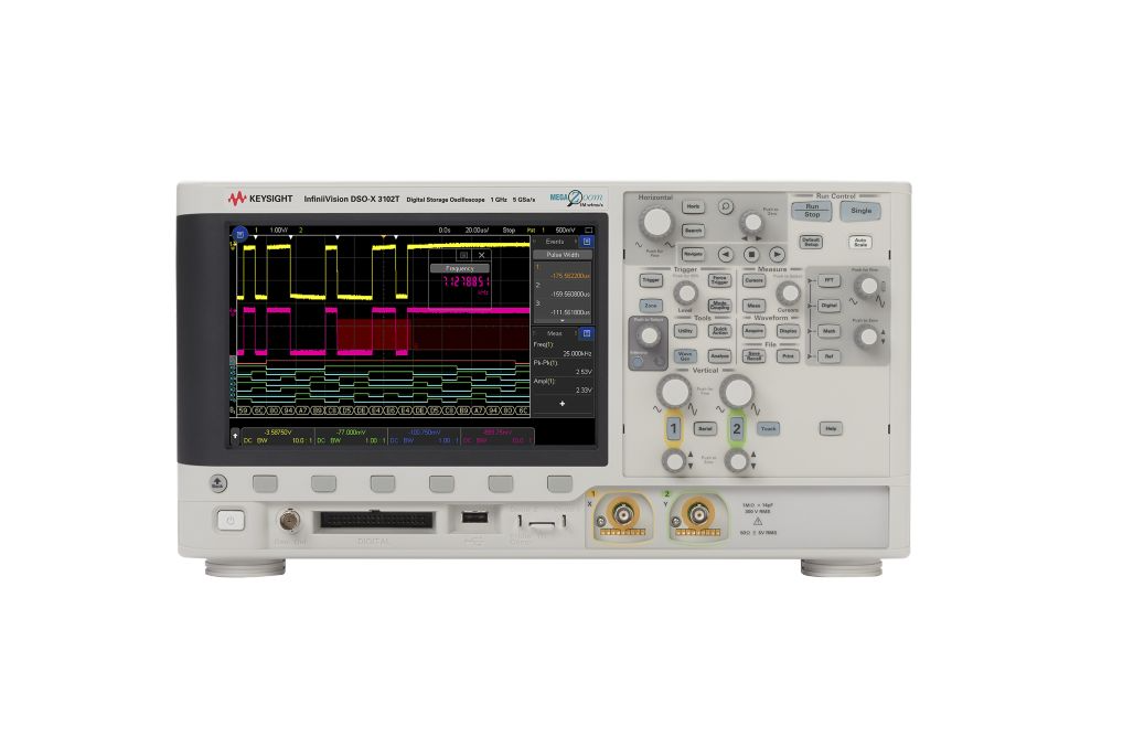 Agilent / Keysight DSOX3102T Oscilloscope: 1 GHz, 2 Analog Channels