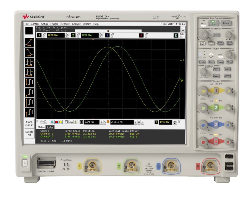 Agilent / Keysight DSO9104H High-Definition Oscilloscope: 1 GHz, 4 Channels