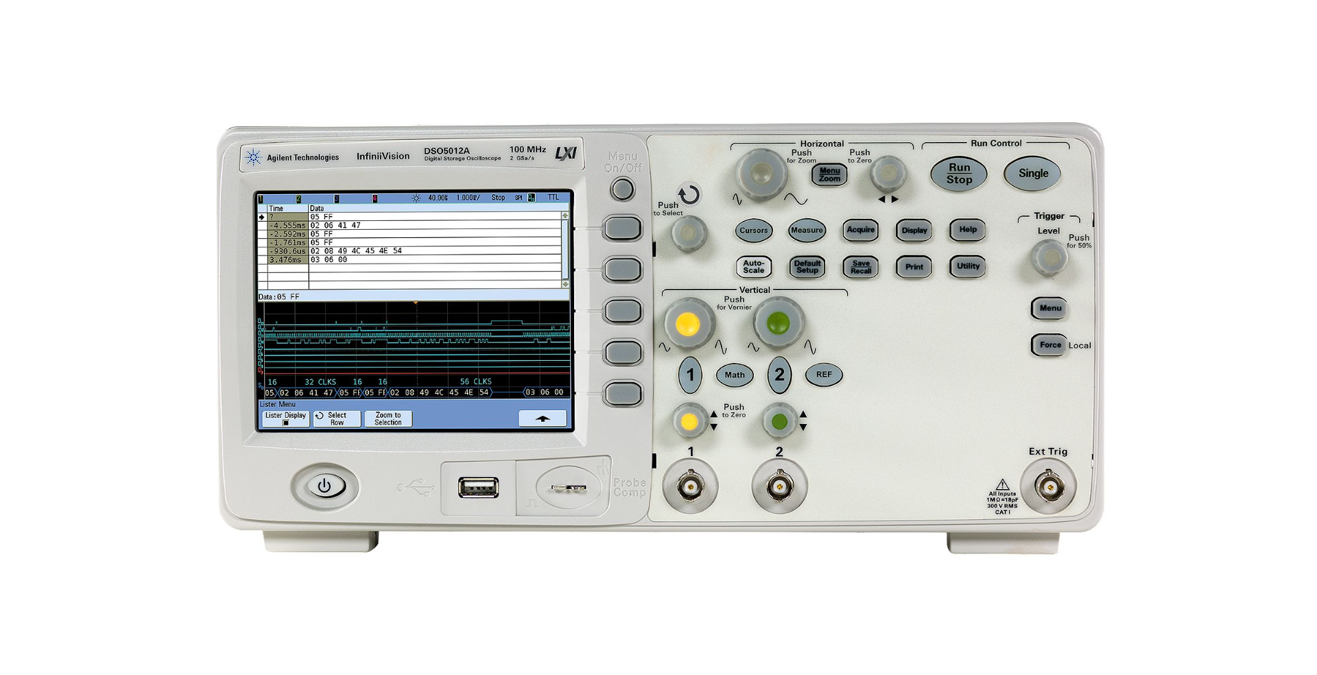 Agilent / Keysight DSO5012A 5000 Series Oscilloscope: 100 MHz, 2 channels