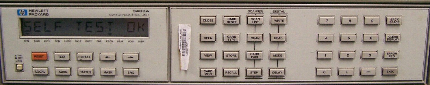 HP / Agilent 3488A Switch/Control Unit