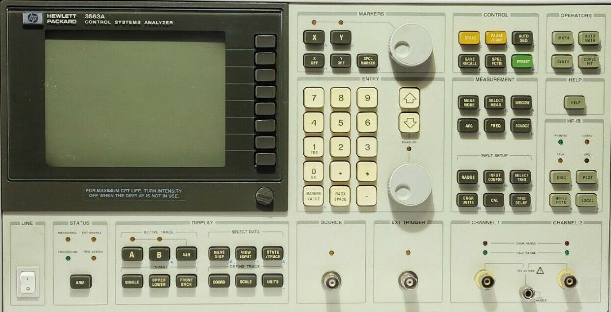 HP / Agilent 3563A Control Systems Analyzer