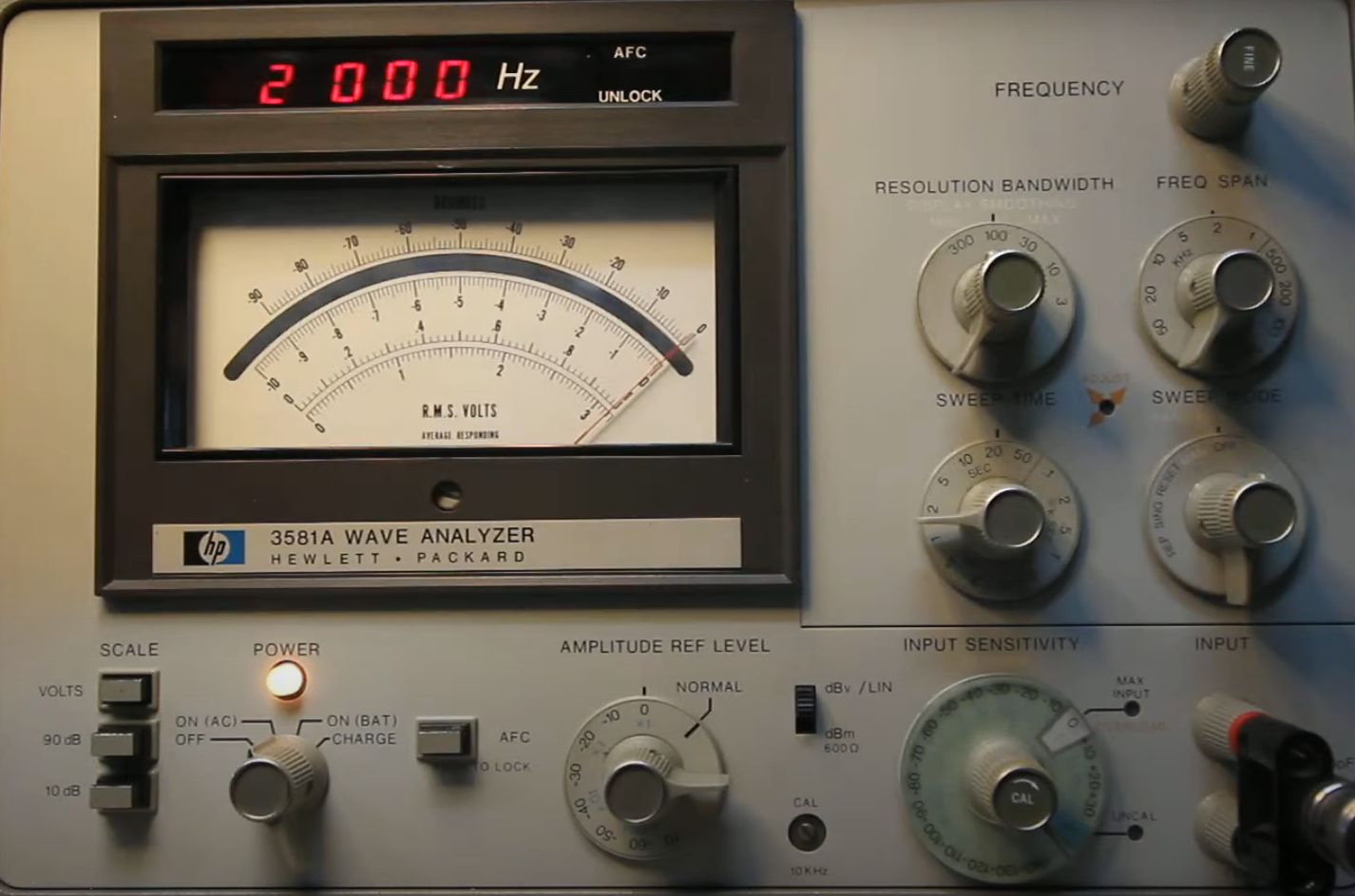 HP / Agilent 3581C Selective Level Meter