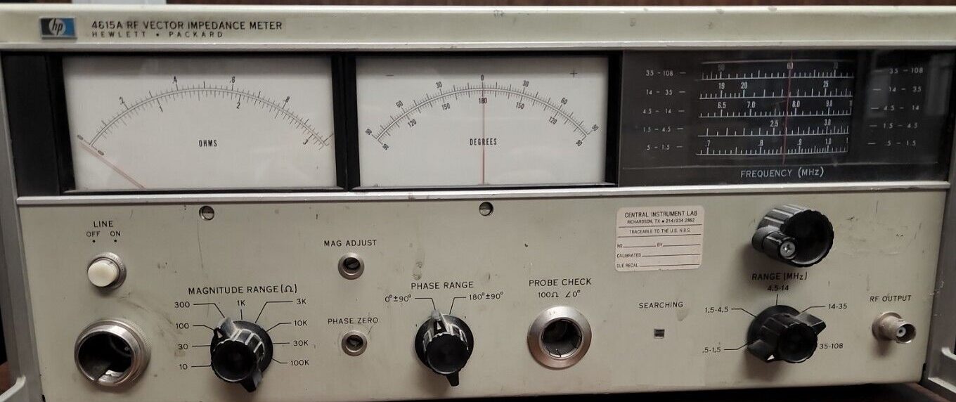 HP / Agilent 4815A VECTOR IMPEDANCE METER