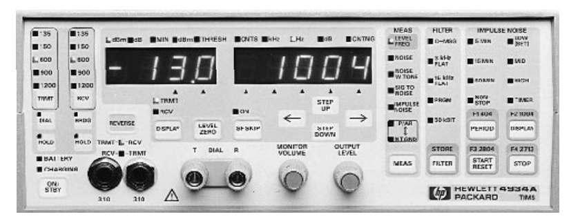 HP / Agilent 4934A Transmission Impairment Measuring Set (TIMS)