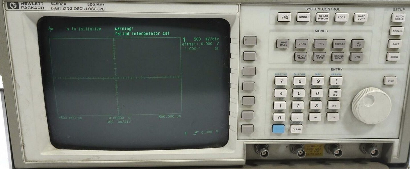 HP / Agilent 54503A 500 MHz digitizing oscilloscope