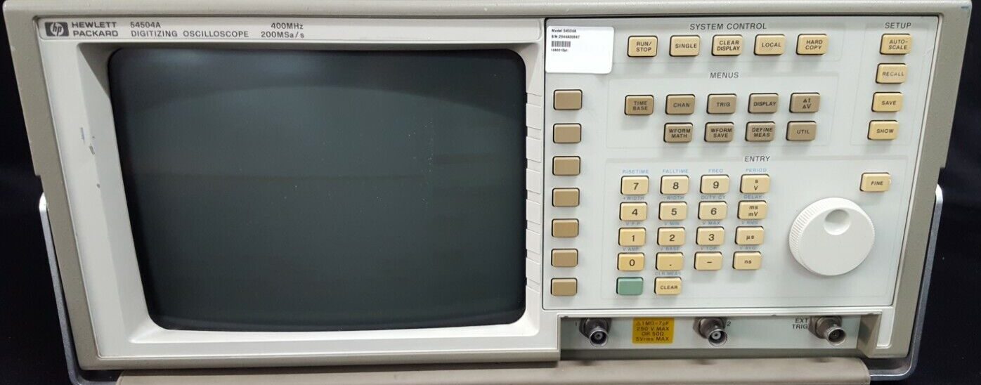 HP / Agilent 54504A 400 MHz digitizing oscilloscope, 2 ch.