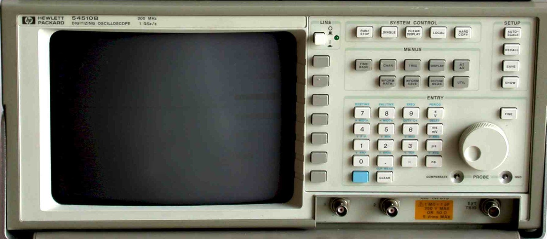 HP / Agilent 54505B 500 MSa/s DIGITIZING OSCILLOSCOPE, 300.0 MHz