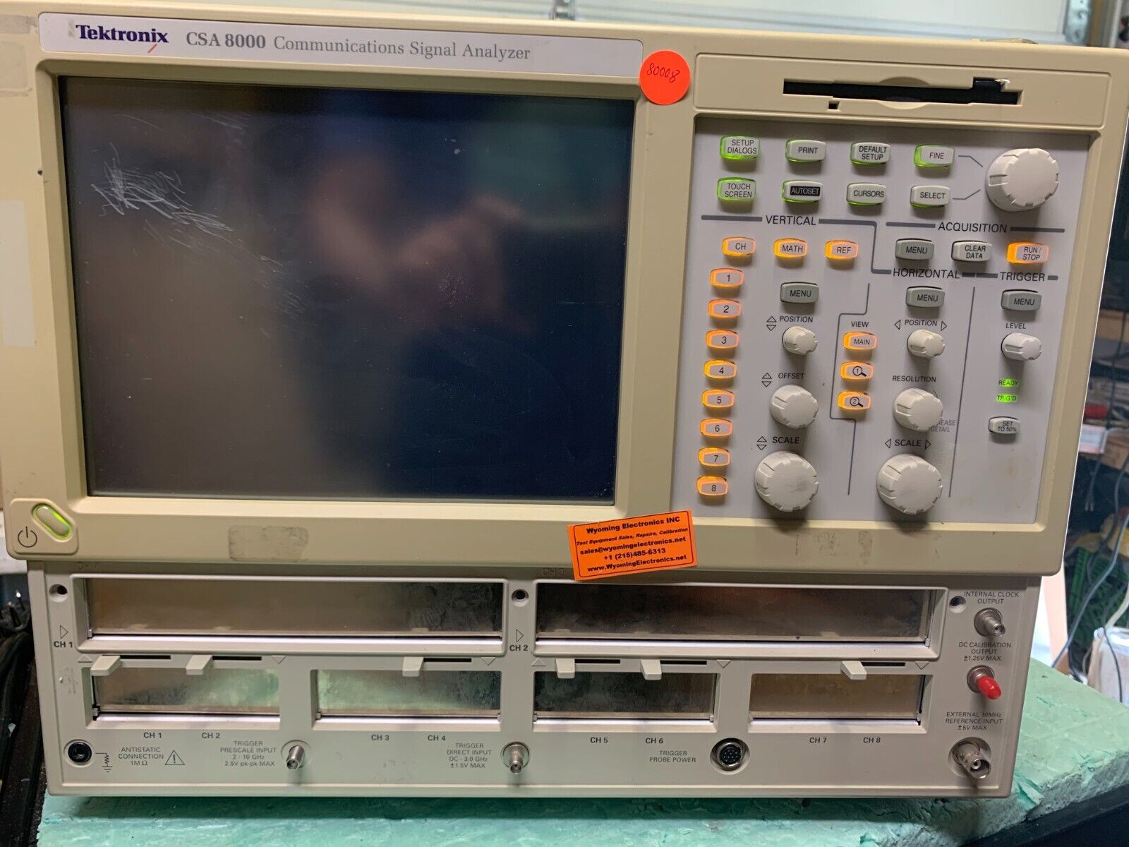 Tektronix CSA8000 Communications Signal Analyzer #80008