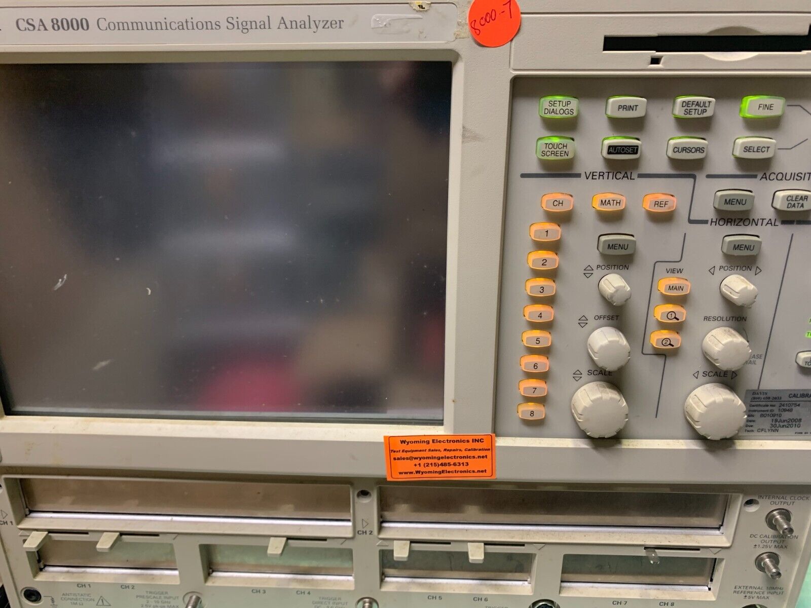 Tektronix CSA8000 Communications Signal Analyzer #80007