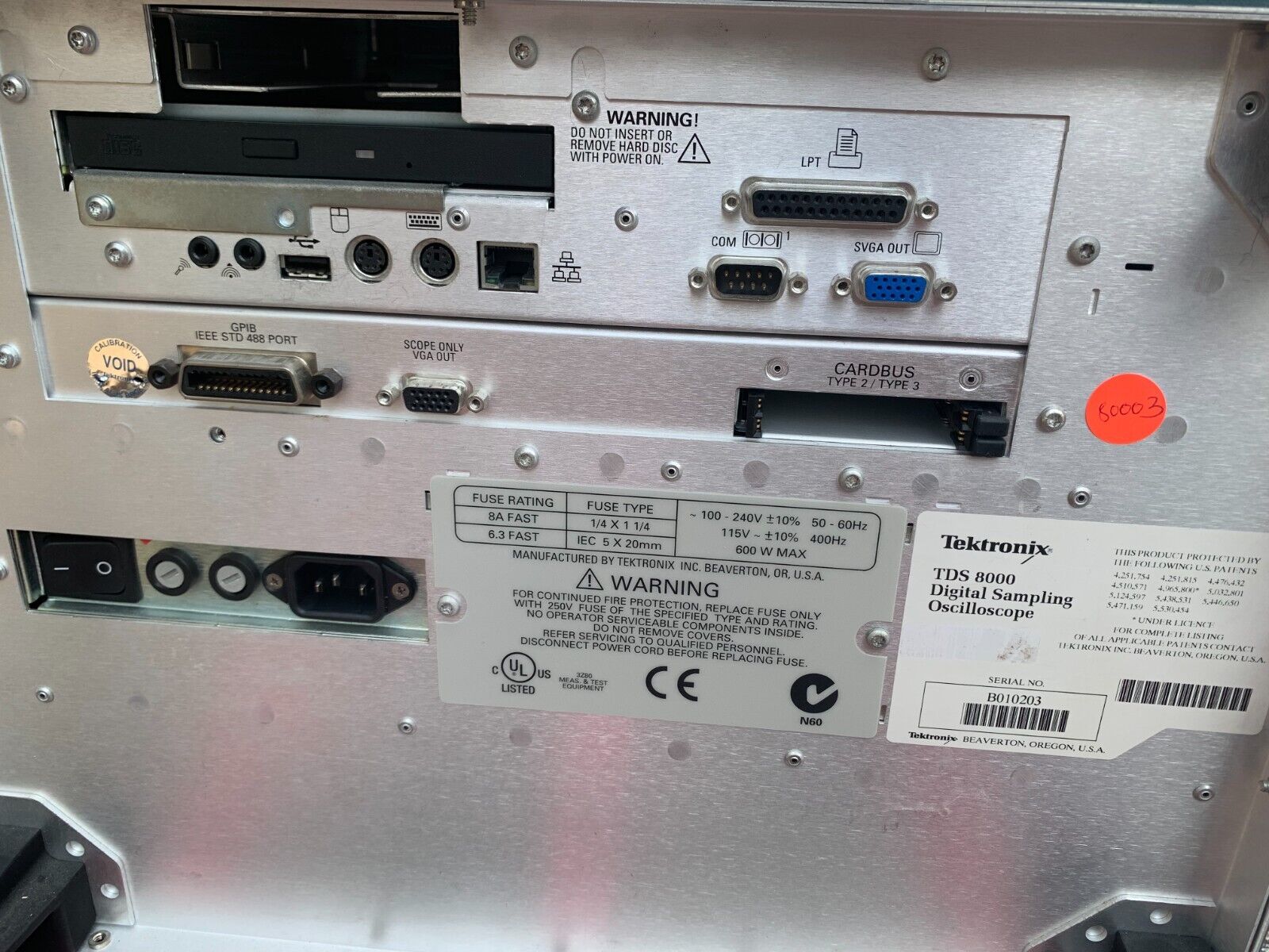 Tektronix TDSA8000 Communications Signal Analyzer #80003