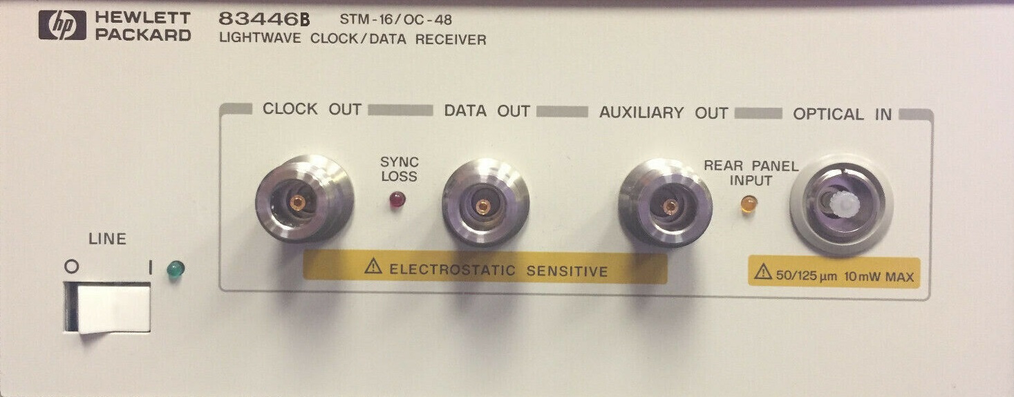 Agilent / Keysight 83446B Lightwave clock/data receiver 622 Mb/s