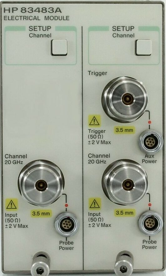 Agilent / Keysight 83483A 20 GHz dual channel electrical module