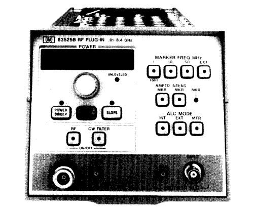 HP / Agilent 83525B RF plug-in, 0.01-8.4 GHz, low harmonics