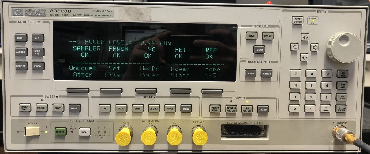 HP / Agilent 83623A Synthesized Sweeper, 10 MHz to 20 GHz, High Power