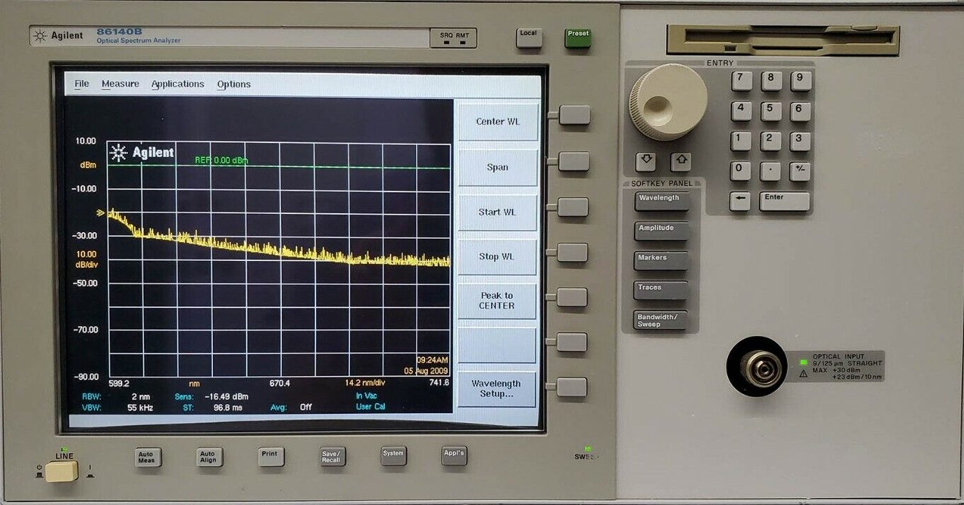 Agilent / Keysight 86140B Standard Performance Optical Spectrum Analyzer