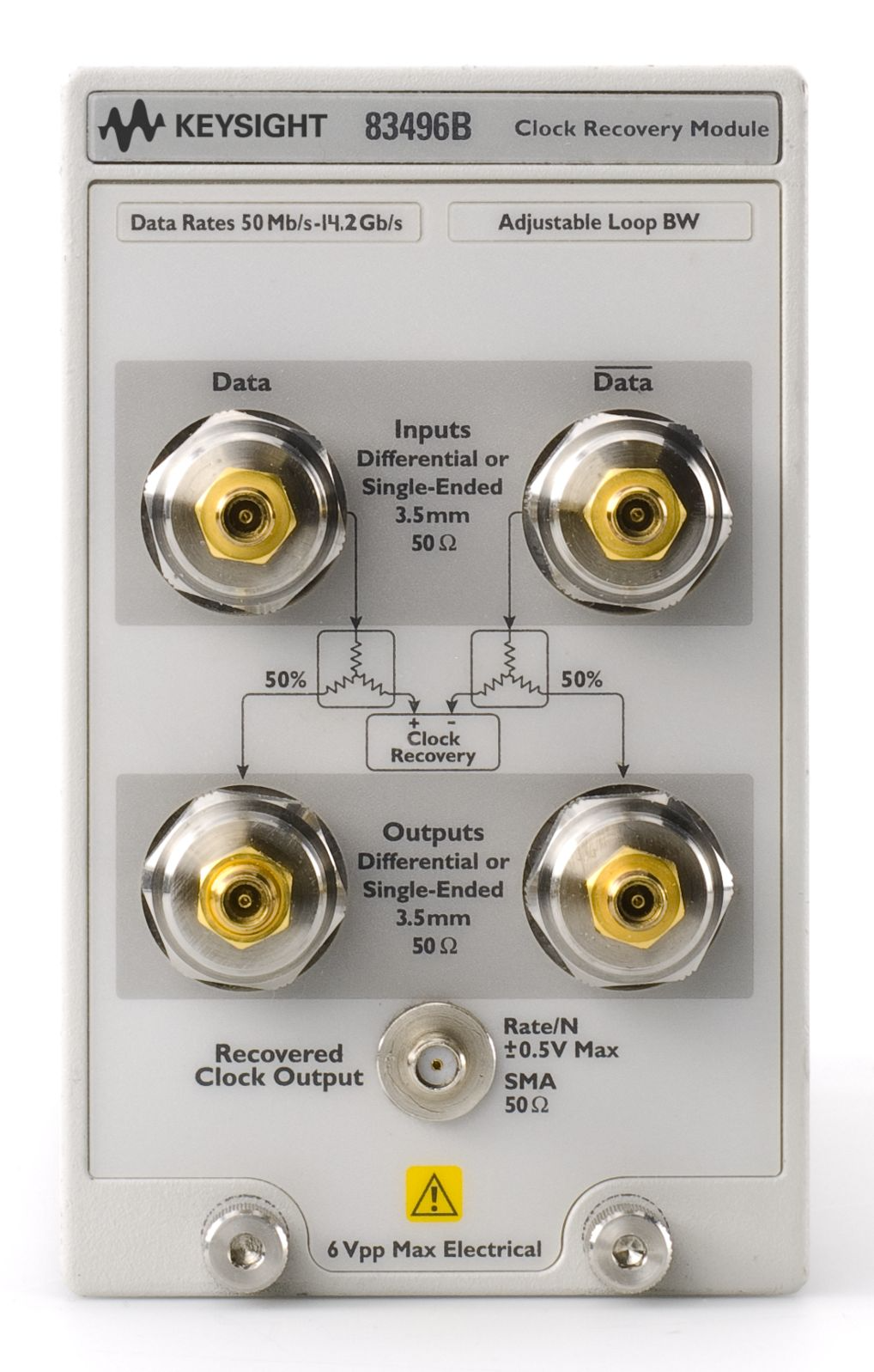 Agilent / Keysight 83496B Clock Recovery Module With Phase Noise Analysis