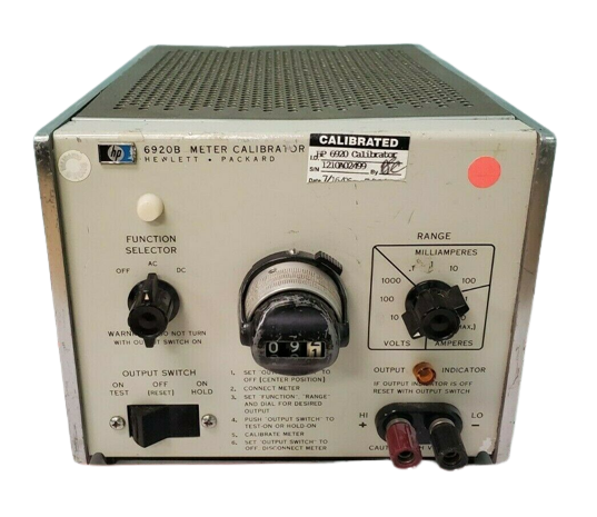 HP / Agilent 6920B METER CALIBRATOR