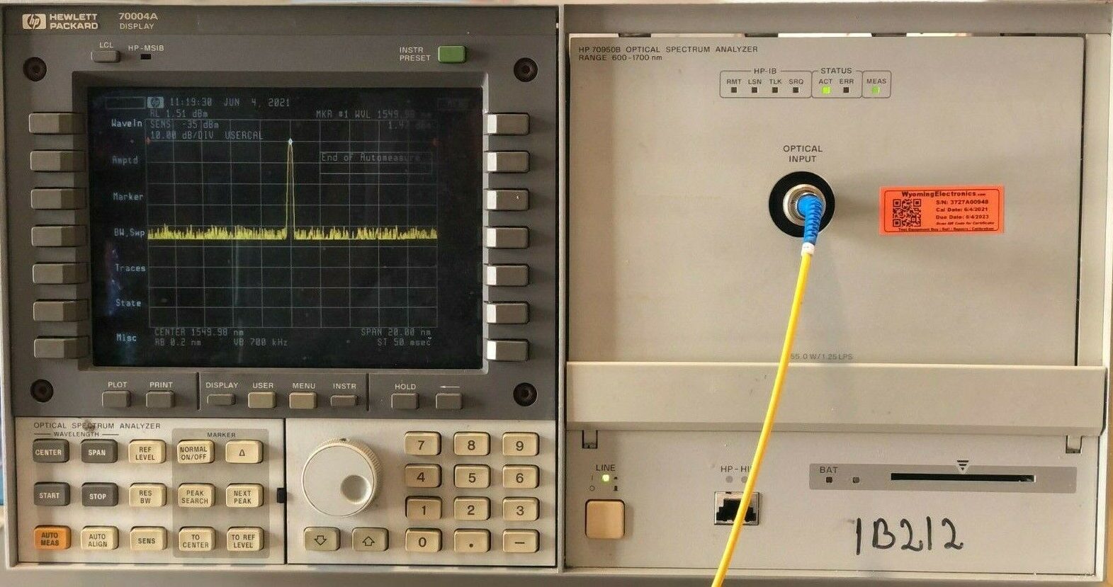 HP / Agilent 71450B Optical Spectrum Analyzer