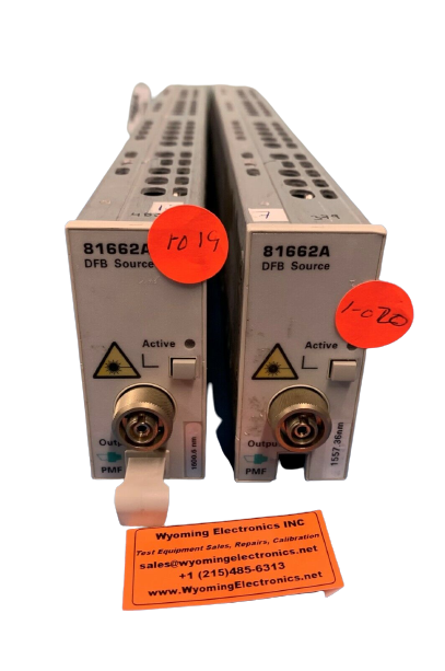 HP / Agilent 81662A (DFB) Lasers, such as High Channel Count DWDM System