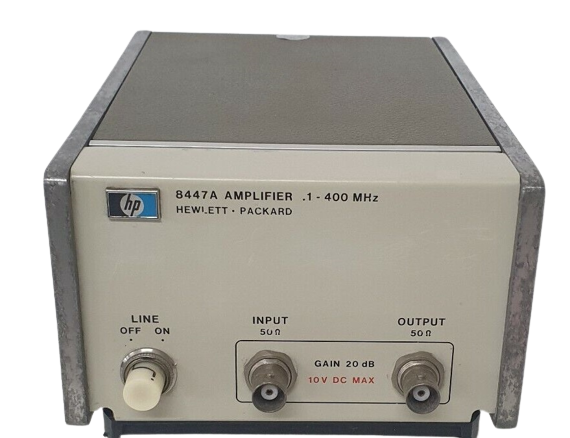 HP / Agilent 8447A Amplifier, 100 kHz to 400 MHz,20 dB at 10 MHz