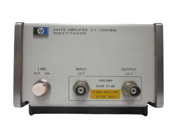 HP / Agilent 8447D Amplifier, 100 kHz to 1.3 GHz Gain: & gt; 25 dB