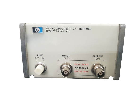 HP / Agilent 8447E 0.1-1300 MHz power amplifier; 115/230 V