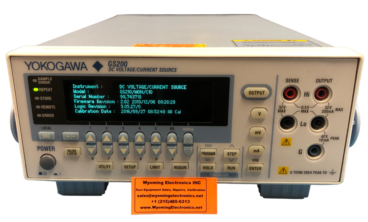 Yokogawa GS200 / GS210 DC Voltage / Current Source - Wyoming