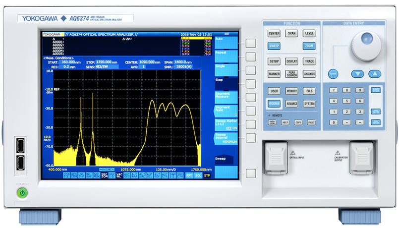 Yokogawa AQ6374 350-1750nm Optical Spectrum Analyzer