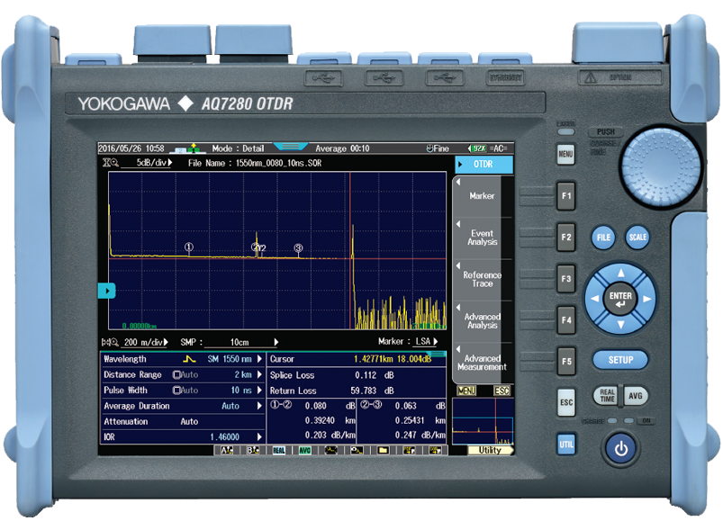Yokogawa AQ7283A 1310/1550nm OTDR
