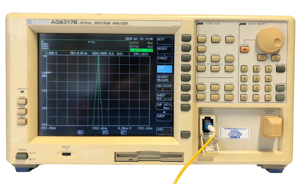 Ando AQ6317B Optical Spectrum Analyzer