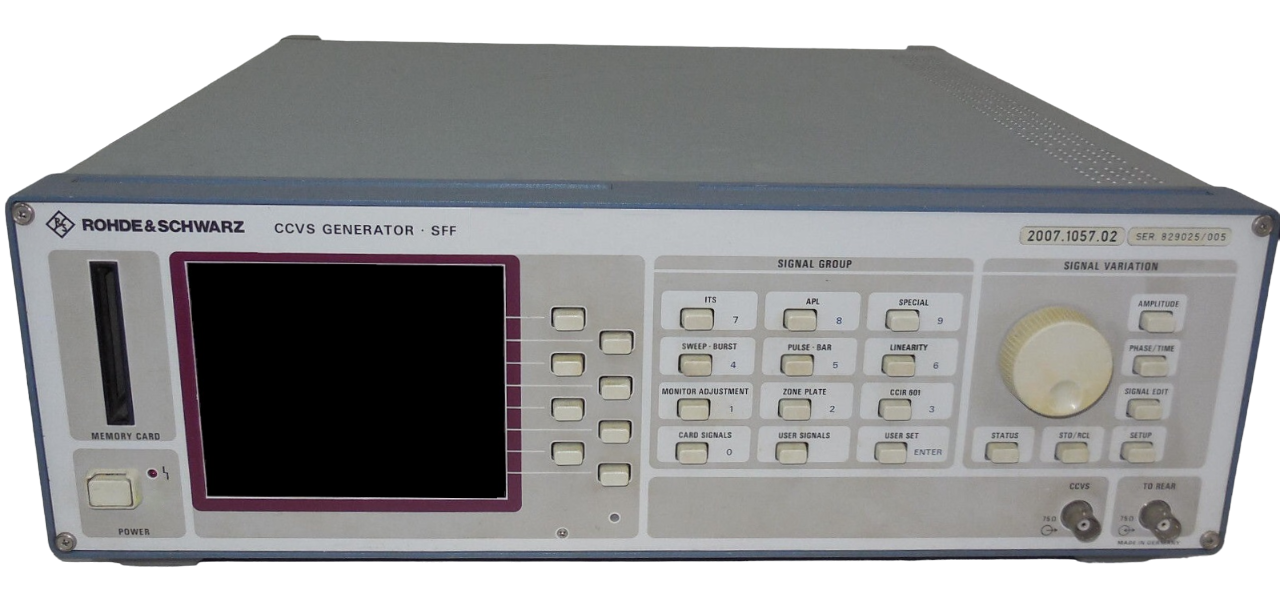 Rohde & Schwarz CCVS + Component Generator SFF