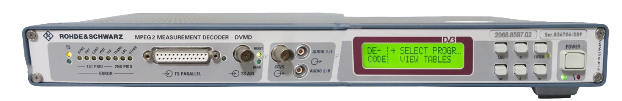 Rohde & Schwarz DVMD MPEG2