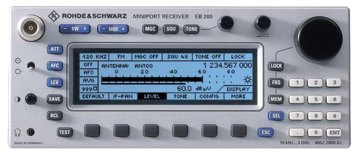 Rohde & Schwarz EB200 10KHz-3GHz Miniport Receiver