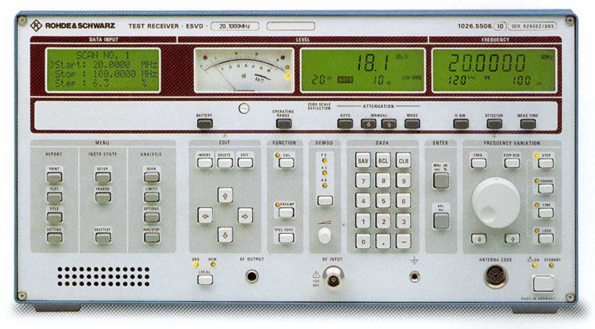 Rohde & Schwarz ESVD 20MHz-1GHz EMI Test Receiver