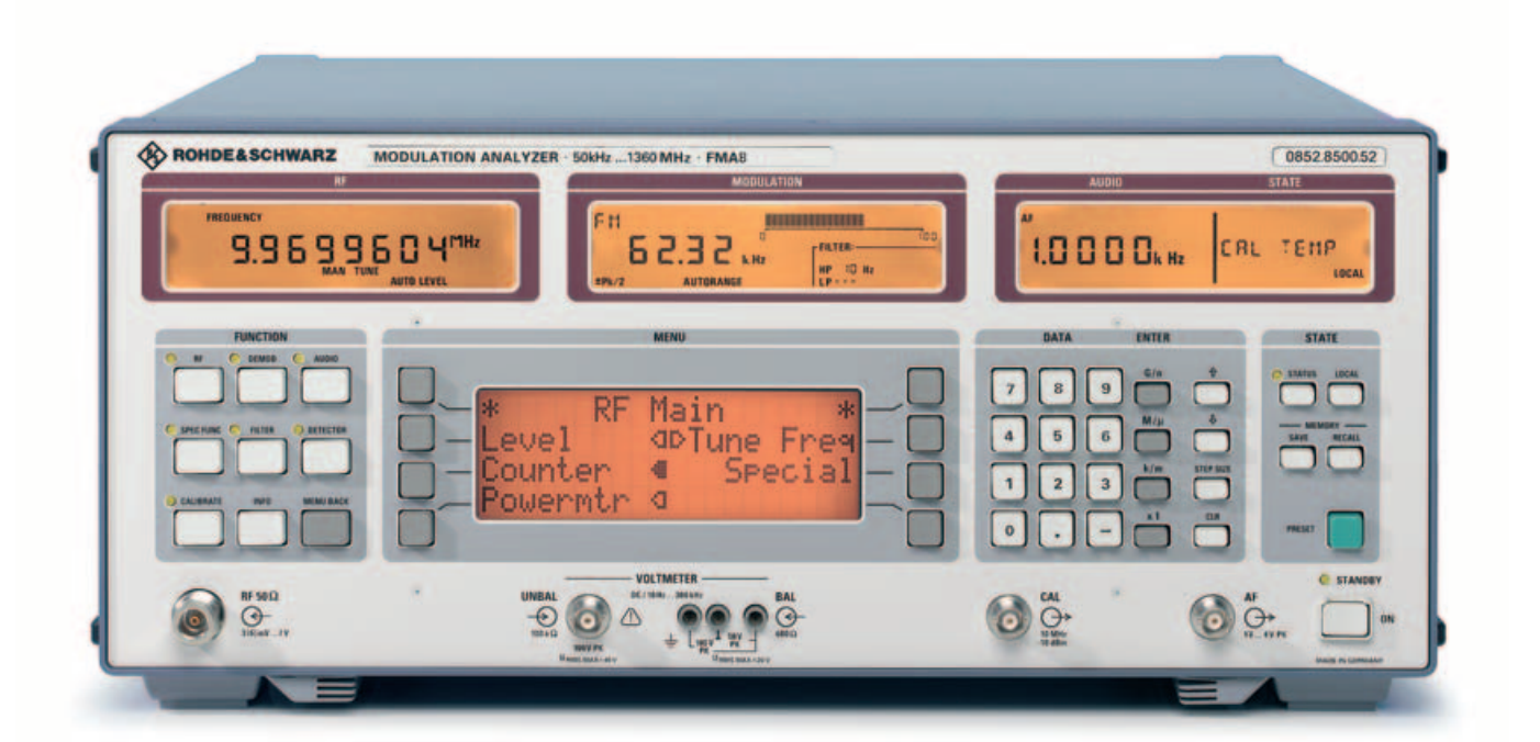 Rohde & Schwarz FMAB 50KHz-1.36GHz Modulation Analyzer
