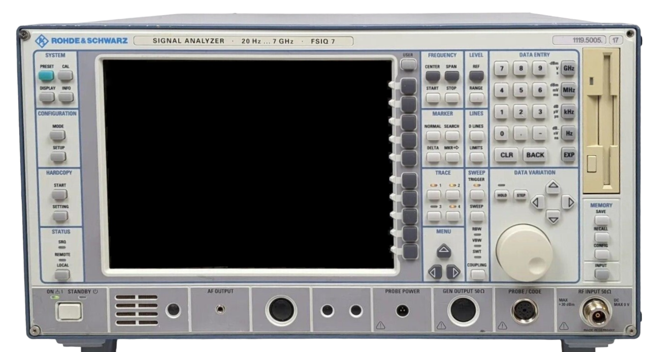 Rohde & Schwarz FSIQ7 20Hz – 7GHz Spectrum Analyzer