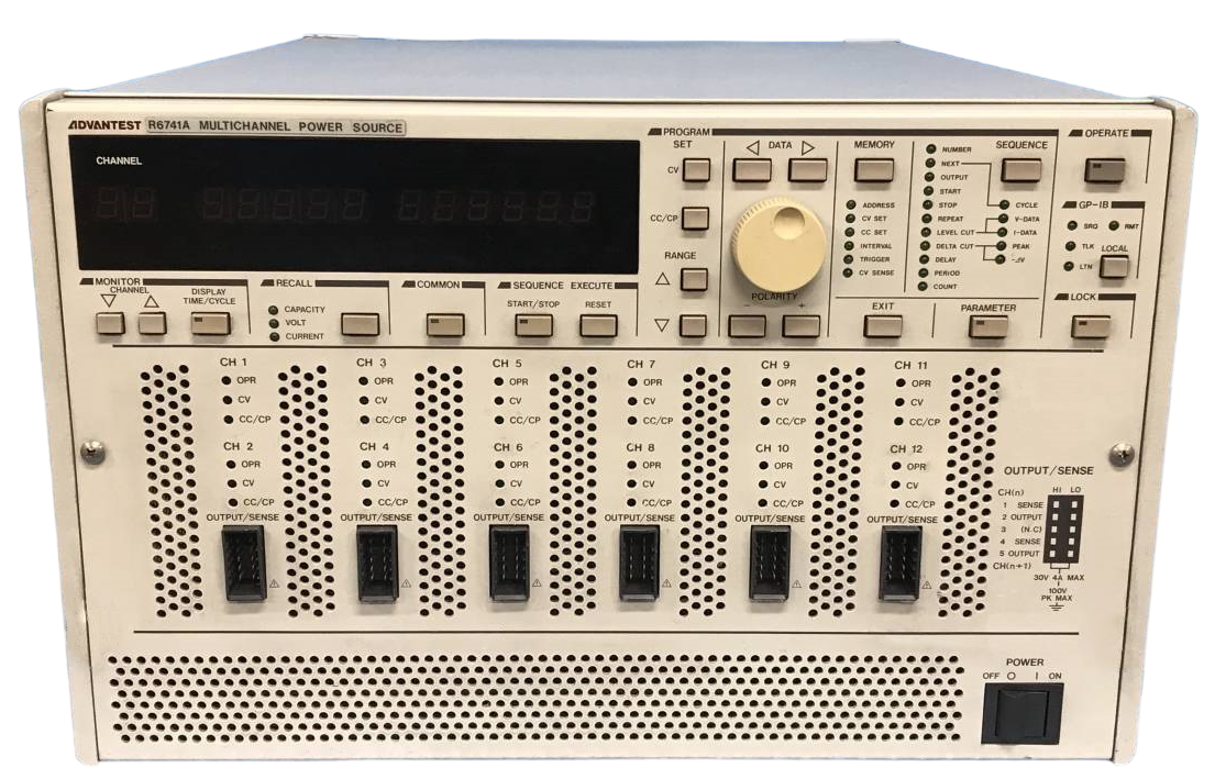 Advantest R6741 Multichannel power source Advantest R6741 Multichannel power source