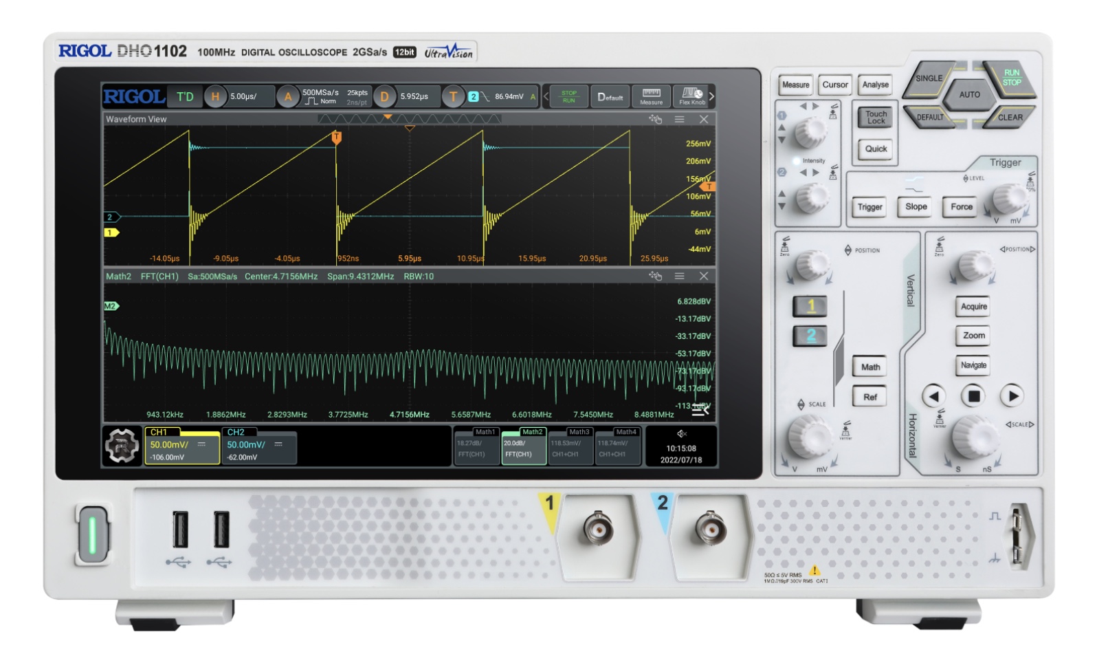 Rigol DHO1102 – 2-Channel Digital Oscilloscope (100 MHz)