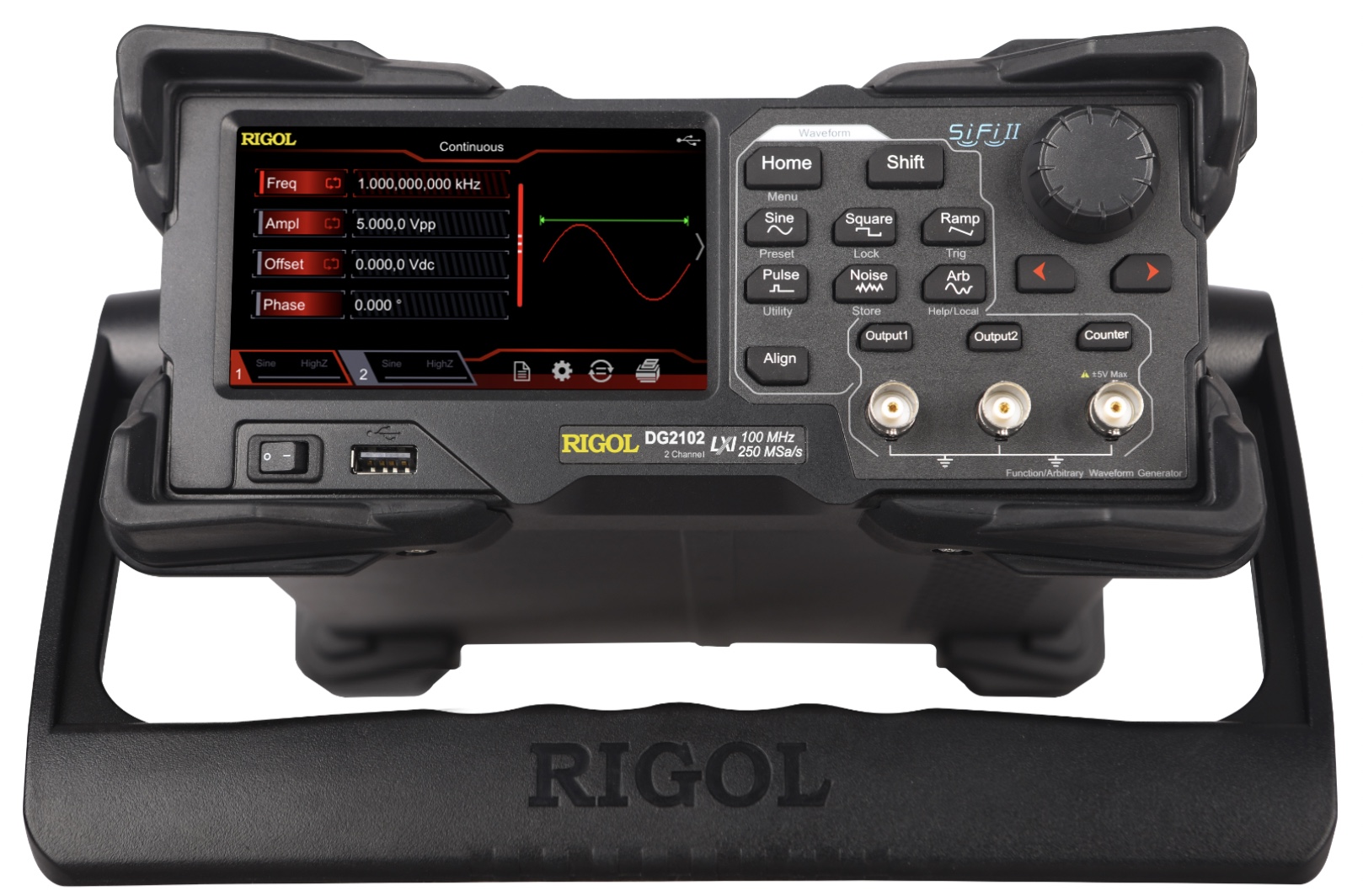 Rigol DG2102 – 100 MHz Function/Arbitrary Waveform Generator