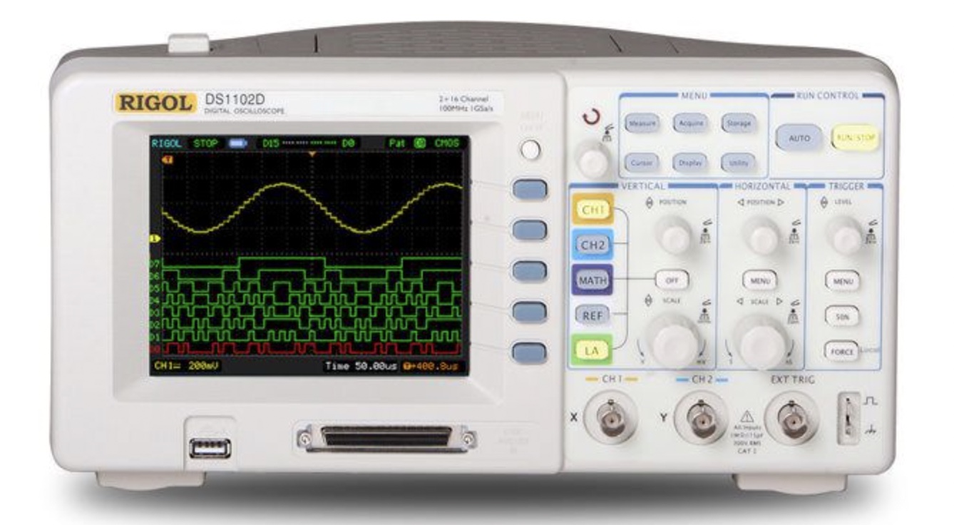 Rigol DS1102D 1G Sr 16 Channels 100 Mhz Mixed Signal Oscilloscope Logic Analyzer