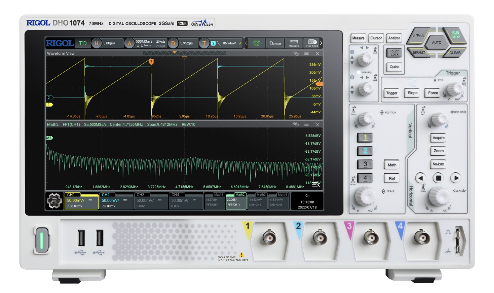 Rigol DHO1074 – 4-Channel Digital Oscilloscope (70 MHz)