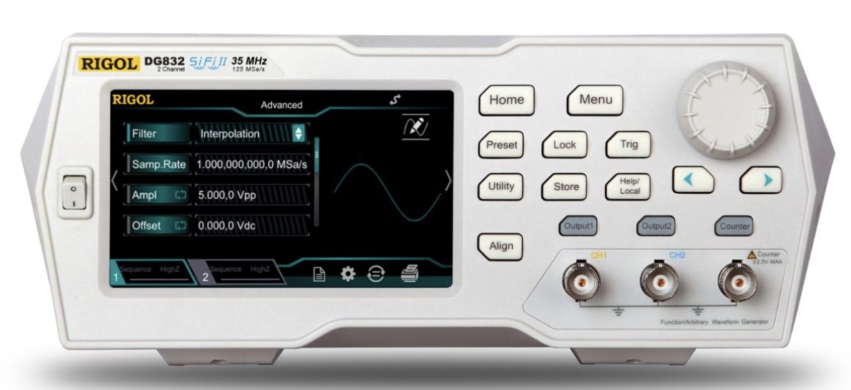 Rigol DG832 – 35 MHz Function/Arbitrary Waveform Generator