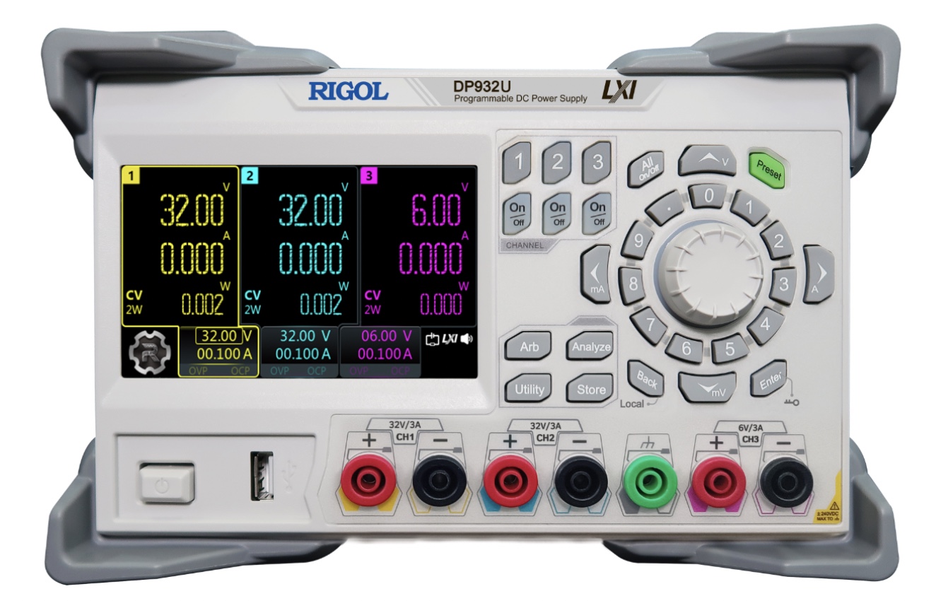 Rigol DP932U – Power Supplies, 3 channel(s), 210 Watts, 64 Volts, 6 Amps