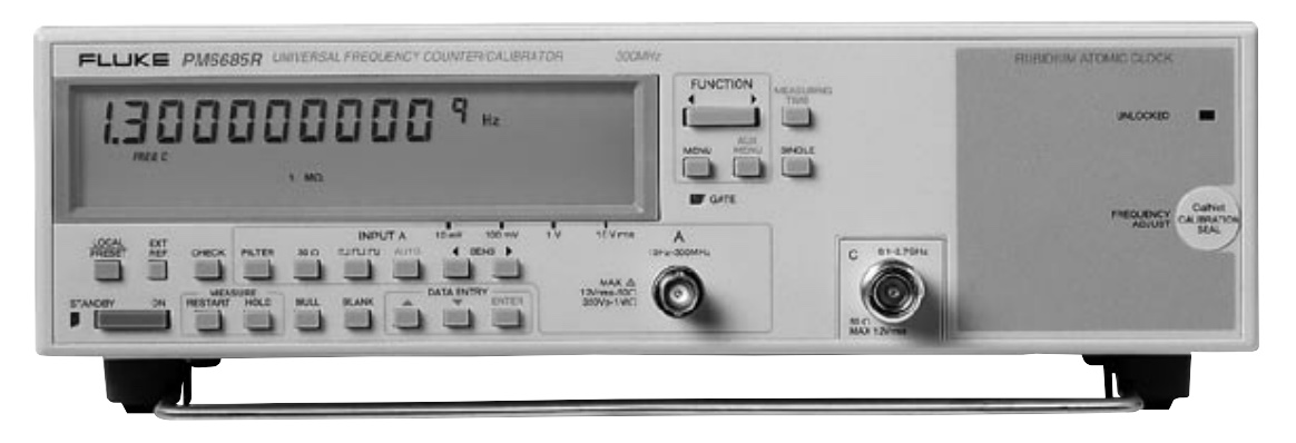 Fluke PM6685R / 776 Universal Frequency Counter / Calibrator. Rubidium Timebase, 4.5 GHz C Channel, GPIB