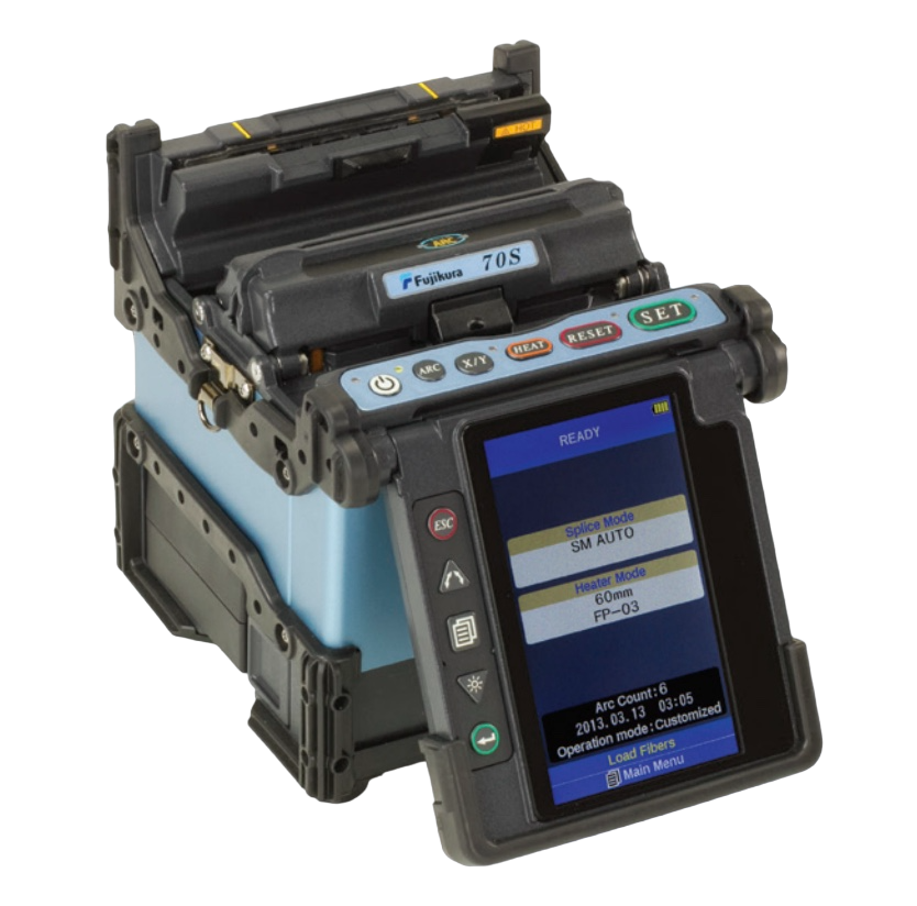 Fujikura FSM-70S SM MM Core Alignment Fiber Fusion Splicer Fujikura FSM-70S SM MM Core Alignment Fiber Fusion Splicer